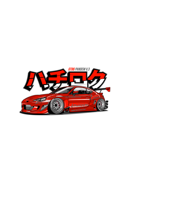 Toyota GT86 - Pandem Kit minta fekete pólón