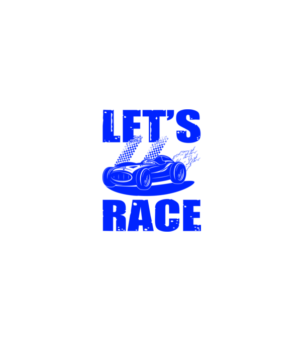 Let's Race - Versenyezzünk! minta homokszín pólón