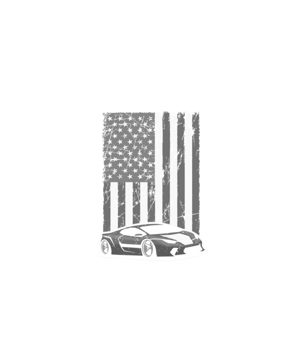 Amerikai autó minta fekete pólón