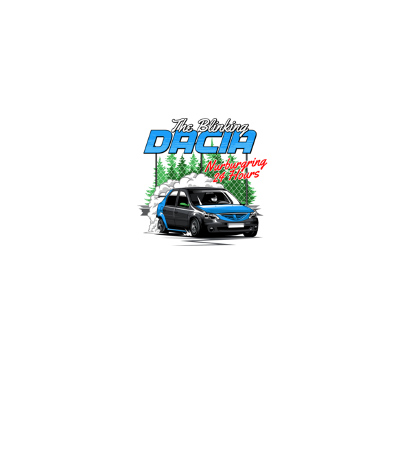 Dacia minta fekete pólón