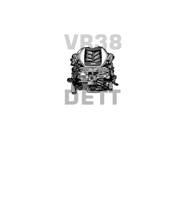Nissan VR38 DETT Engine (motor)_2 minta fekete pólón
