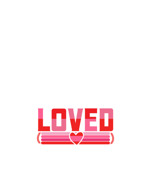 Loved - Szeretet minta fehér pólón