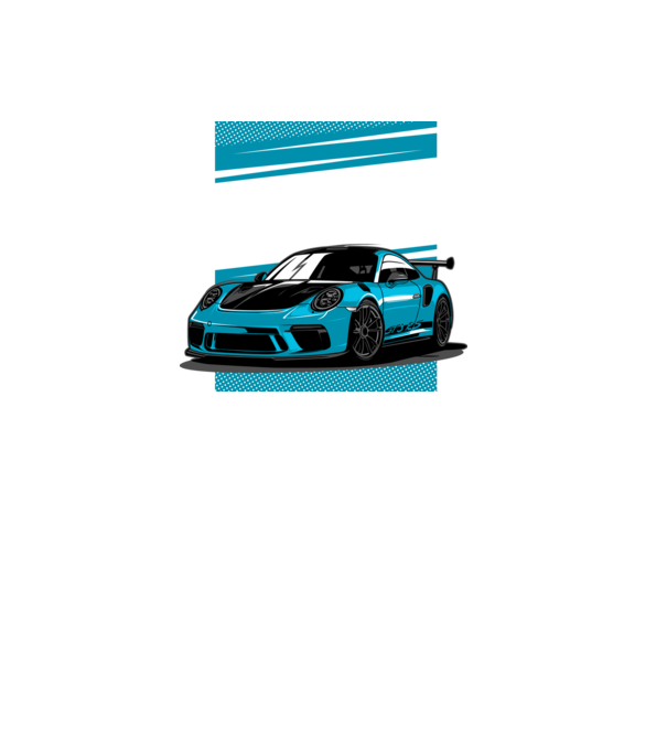 Porsche 911 GT3 minta fekete pólón