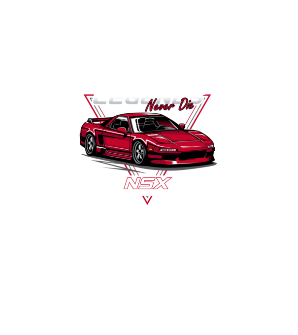 Honda NSX minta szürke pólón
