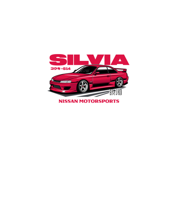 Nissan Silvia S14 minta fekete pólón