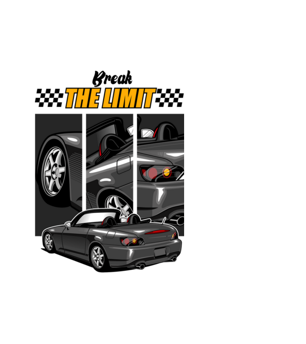 Honda S2000 - Break The Limit minta fehér pólón
