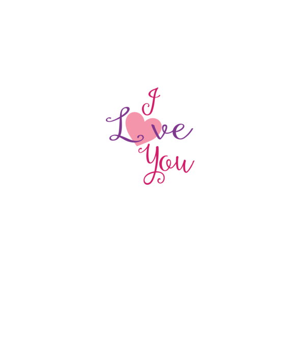 I Love You minta fekete pólón