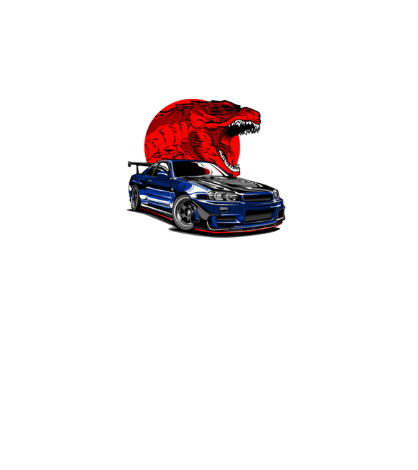 Nissan Skyline GTR R34 minta fekete pólón
