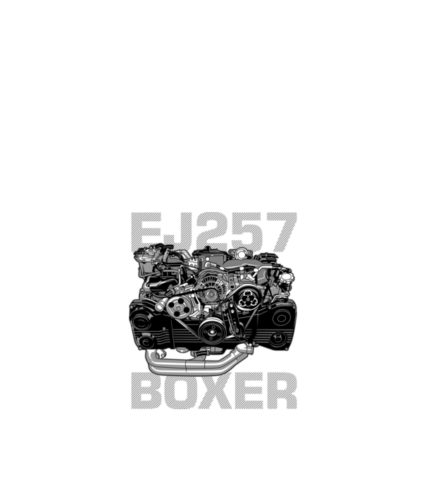 Subaru EJ257 Boxer Engine (motor) minta fehér pólón