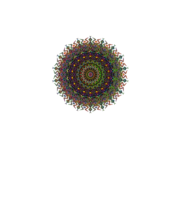 Mandala minta fehér pólón