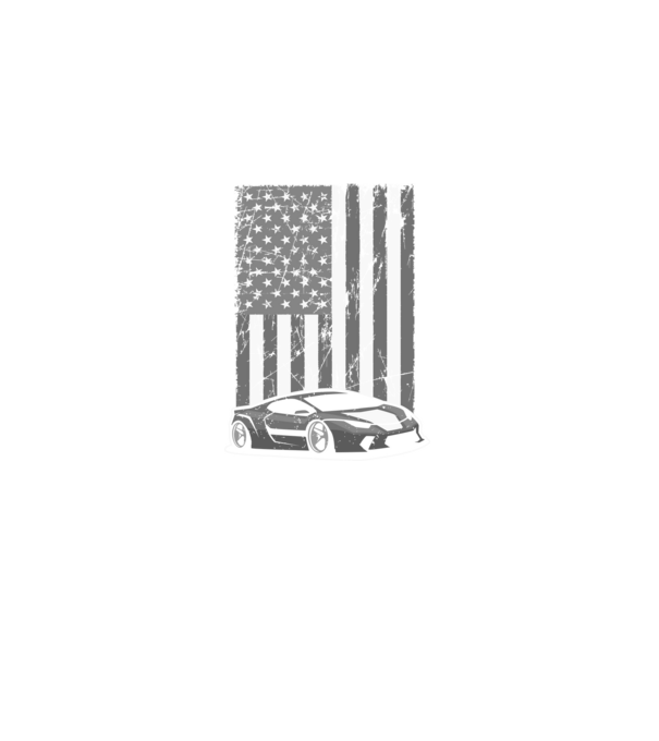Amerikai autó minta fekete pólón