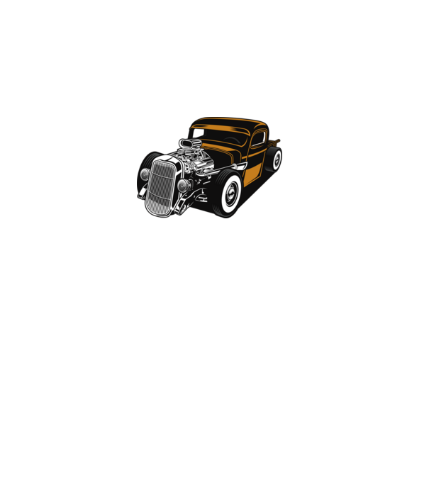 Hot Rod minta homokszín pólón