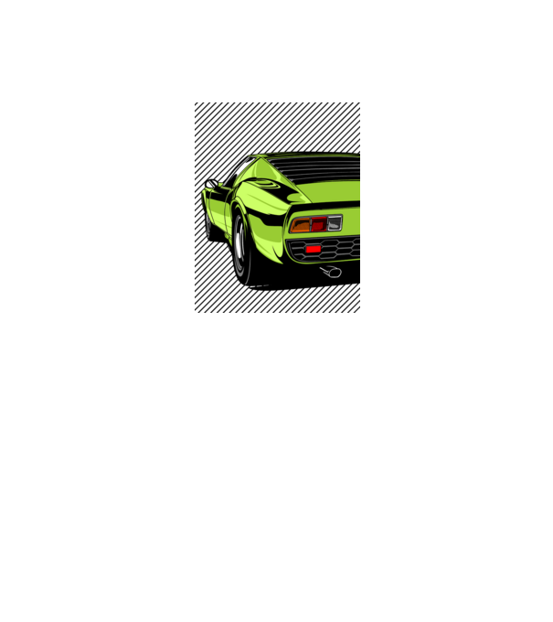 Lamborghini Miura P400 minta fehér pólón