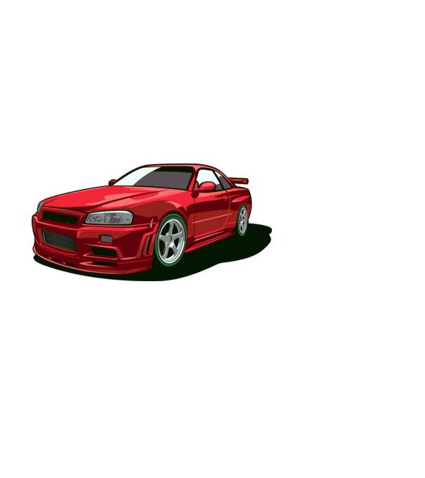 Nissan Skyline GTR minta fehér pólón