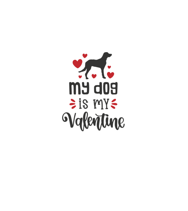 My Dog Is My Valentine - A kutyám az én Valentinom minta világos rózsaszín pólón