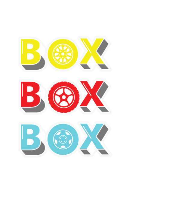 Box - (Forma 1 - Autóverseny) minta fekete pólón