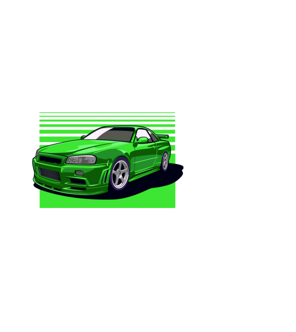 Nissan Skyline GTR minta fekete pólón