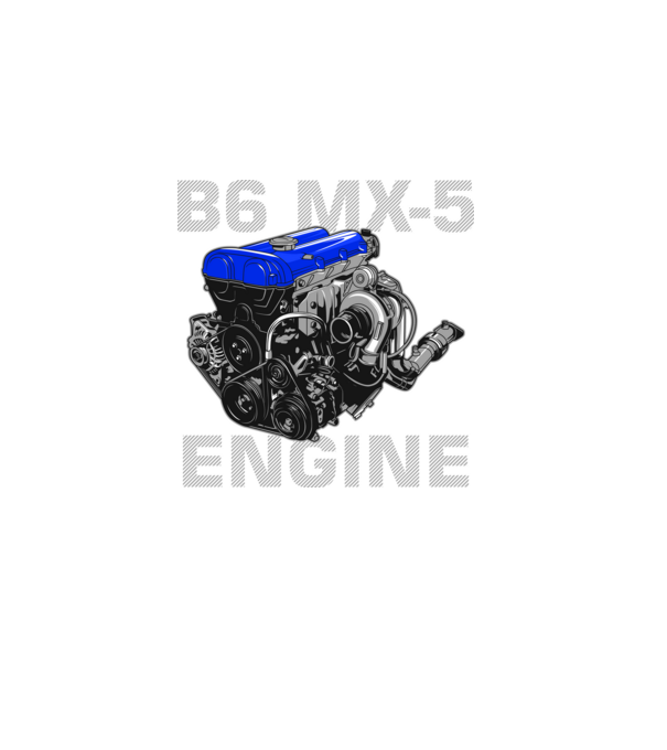 Mazda B6 MX-5 Engine (motor) minta fekete pólón