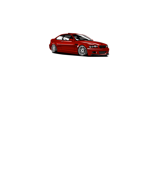 BMW M3 E46 Coupe minta fehér pólón