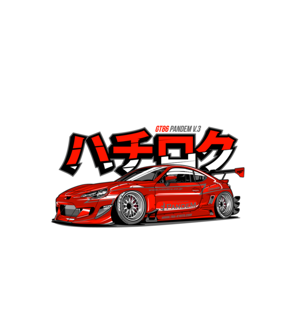 Toyota GT86 - Pandem Kit minta fekete pólón