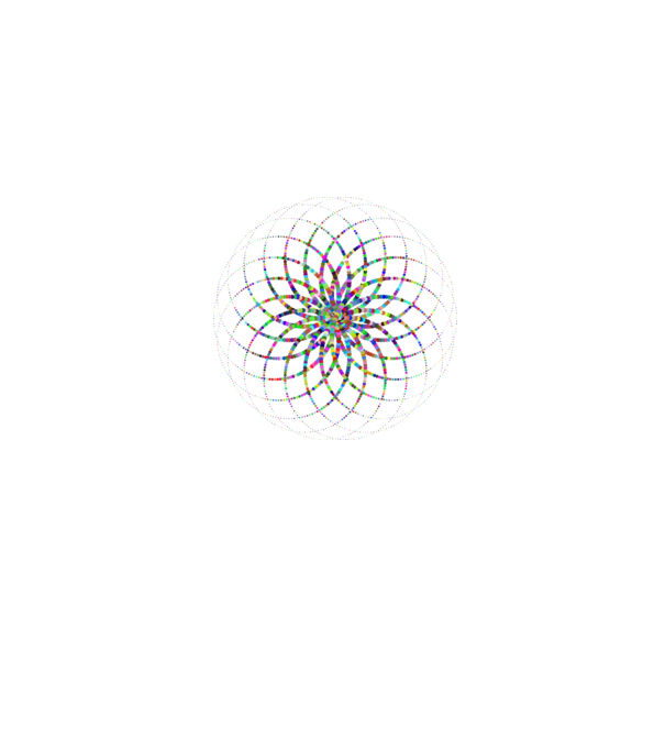 Mandala minta farmerkék pólón