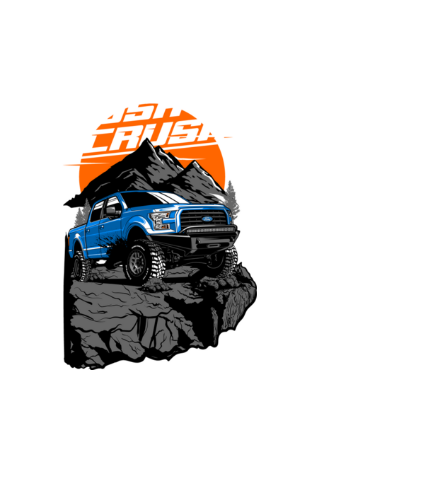 Ford Pickup minta fekete pólón