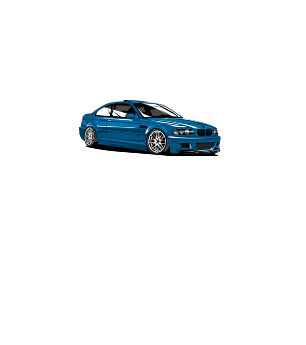 BMW M3 E46 Coupe minta fehér pólón