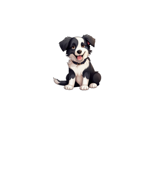 Aranyos kutya - Border Collie minta fehér pólón
