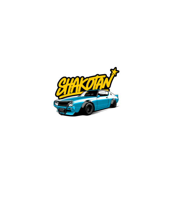 Shakotan Style minta szürke pólón