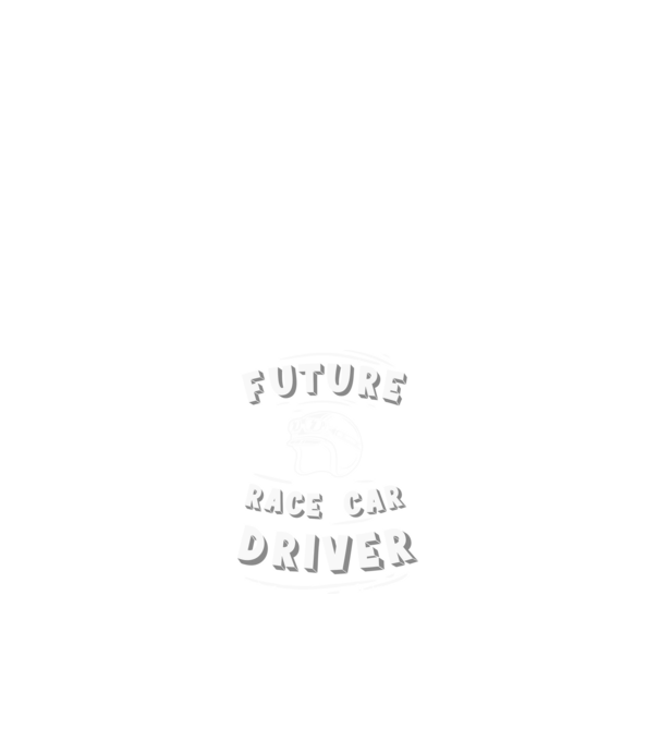 Future race car driver - Leendő autóversenyző  minta fehér pólón