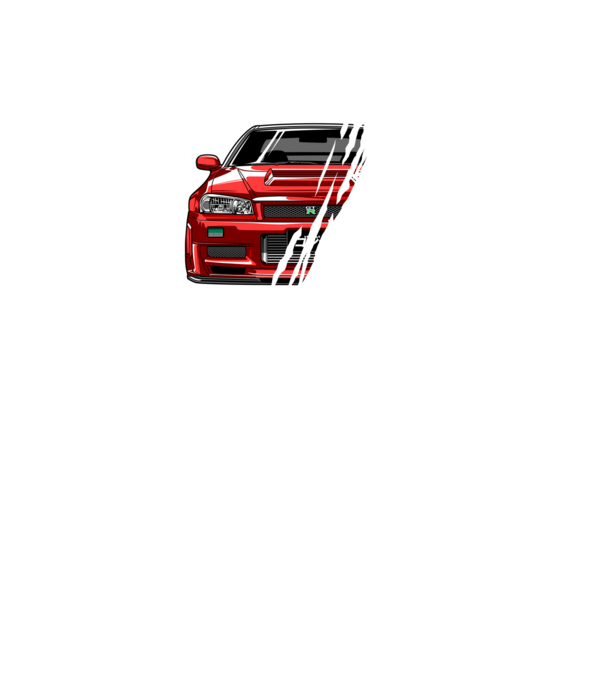Nissan Skyline GTR R34 minta fekete pólón