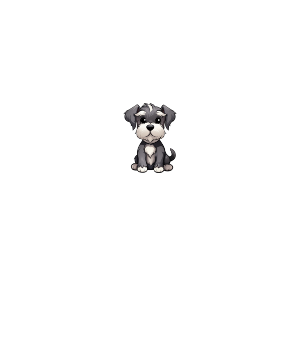 Aranyos kutya - Törpe Schnauzer minta szürke pólón