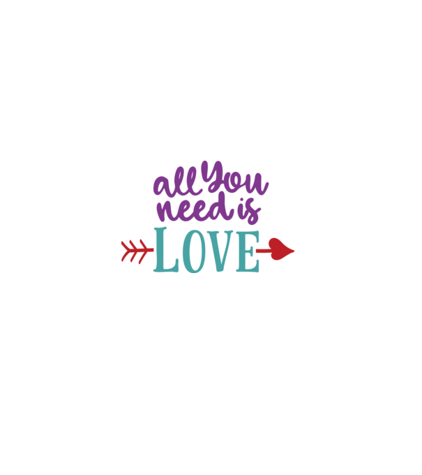 All You need is Love - Szeretet amire szükséged van minta farmerkék pólón