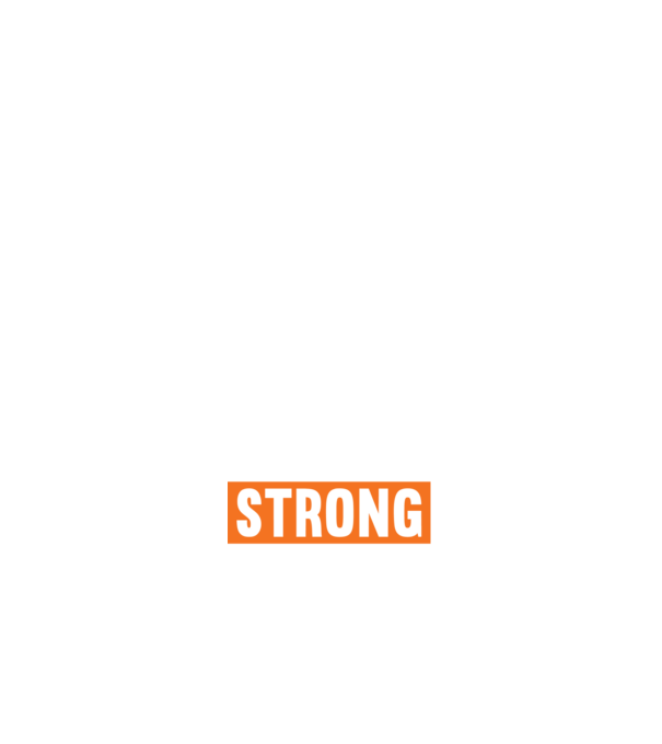 Sore Today Strong Tomorrow minta fehér pólón