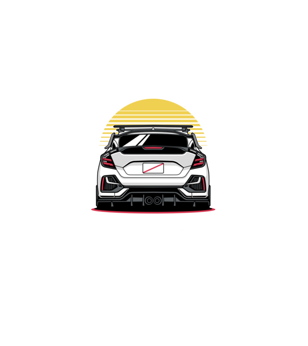 Honda Civic minta fekete pólón