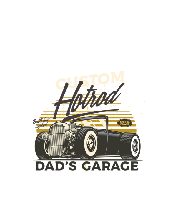 Hot Rod minta fekete pólón