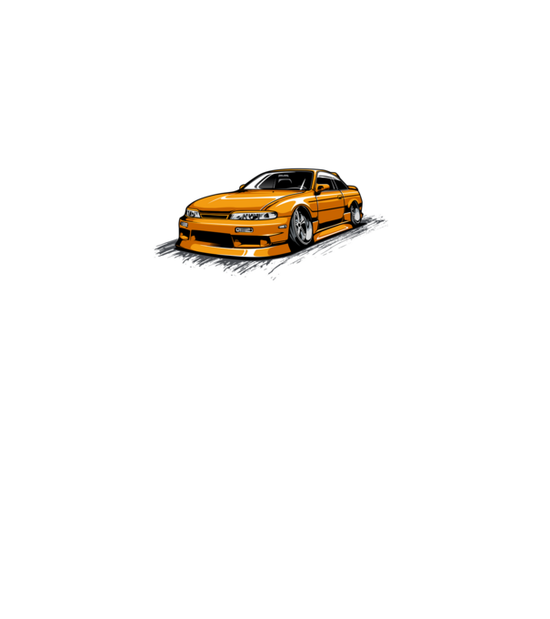 Nissan 240SX minta fekete pólón