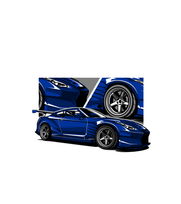 Nissan GT-R minta fekete pólón