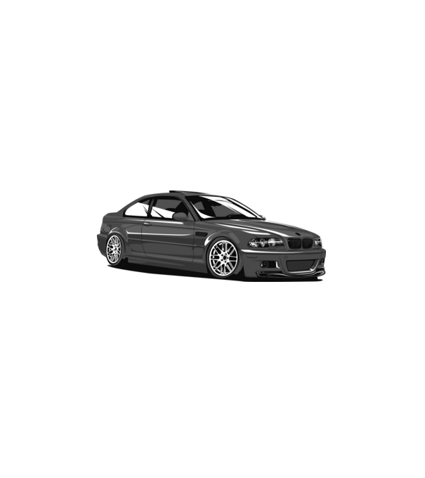 BMW M3 E46 Coupe  minta fehér pólón