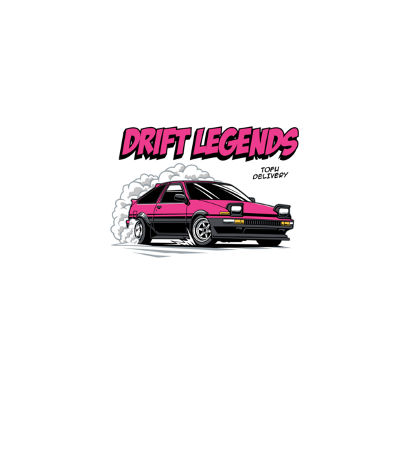 Toyota AE86 - Drift Legends minta szürke pólón