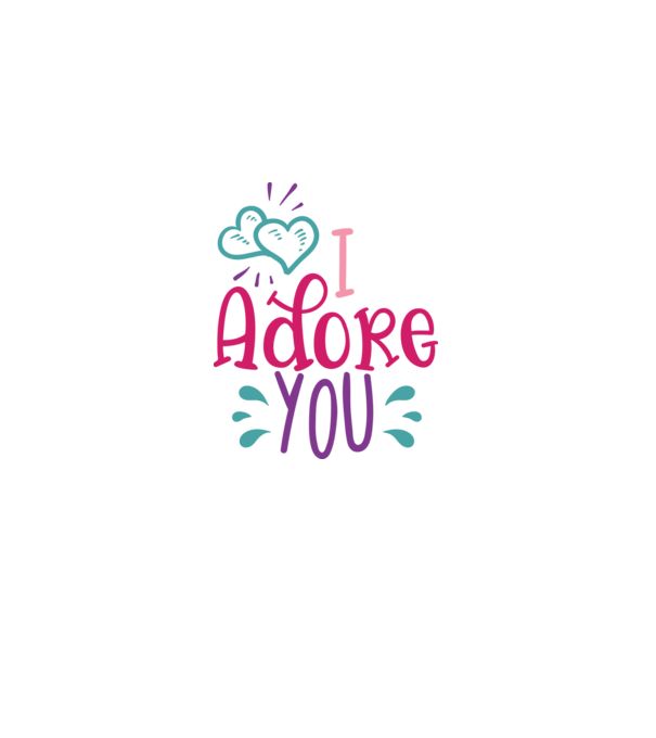 I Adore You - Imádlak  minta fekete pólón