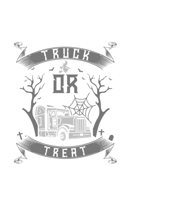 Kamionos póló minta fehér pólón