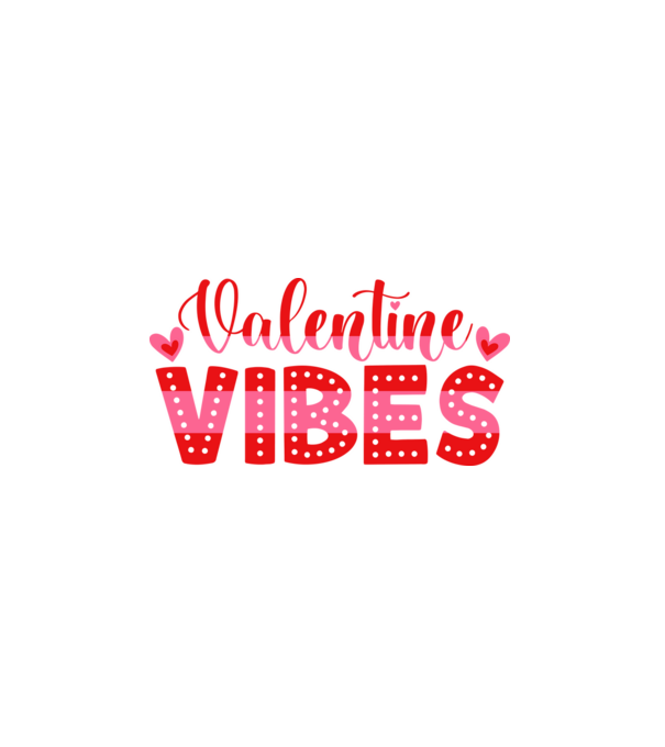 Valentine Vibes - Valentin hangulat minta fekete pólón