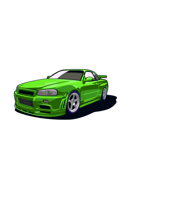 Nissan Skyline GTR minta világoskék pólón