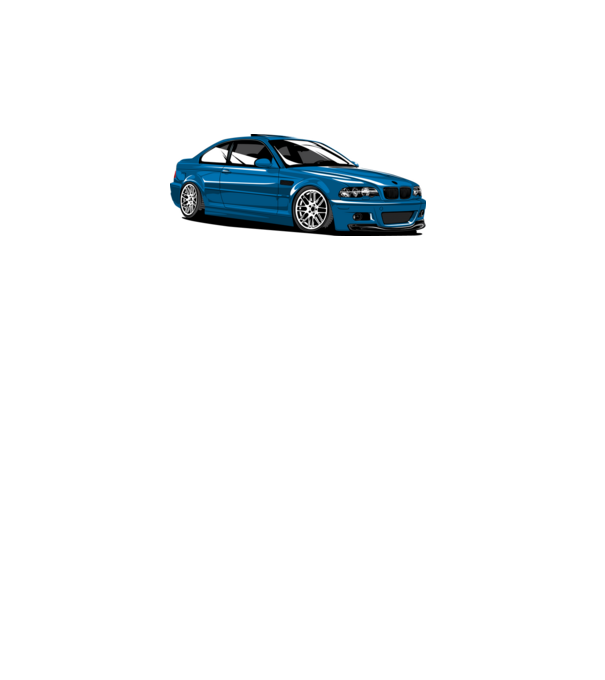 BMW M3 E46 Coupe minta fehér pólón