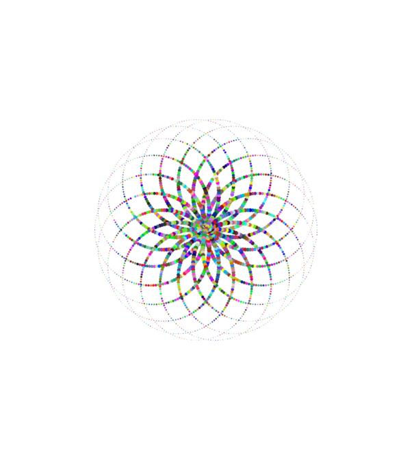 Mandala minta fehér pólón