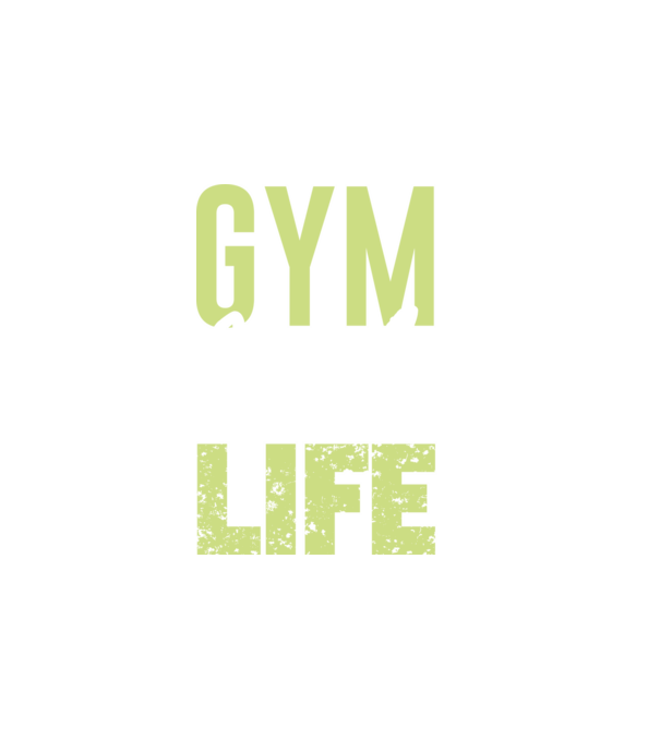 Gym Is My Life - Az edzőterem az életem minta fehér pólón