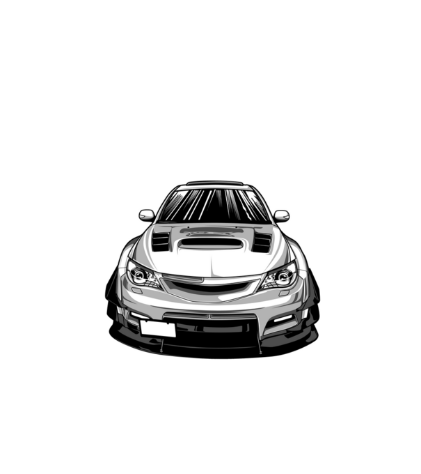 Subaru Impreza WRX minta fekete pólón
