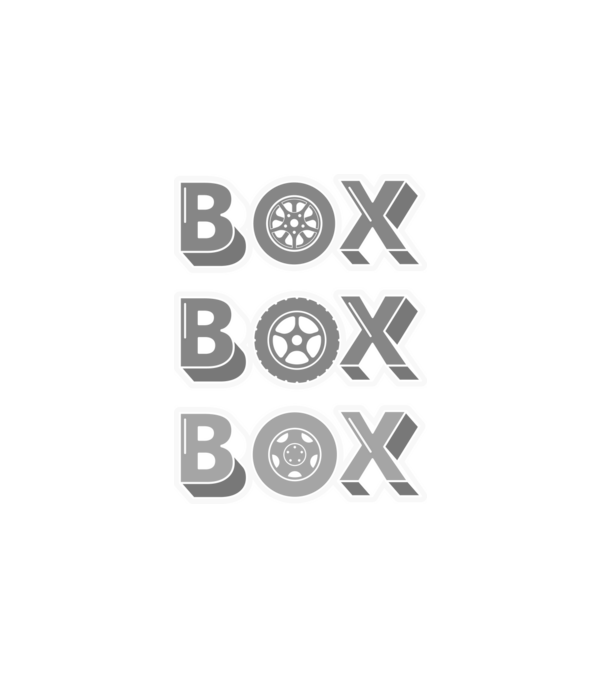 Box - (Forma 1 - Autóverseny) minta fehér pólón