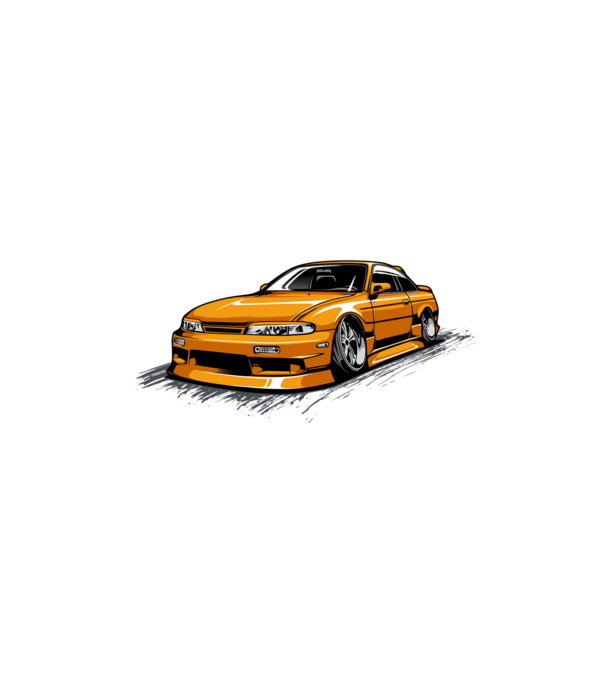 Nissan 240SX minta fekete pólón